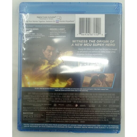 Shang-Chi Legend of Ten Rings Blu-ray Marvel Superhero NEW Sealed - Picture 4 of 7